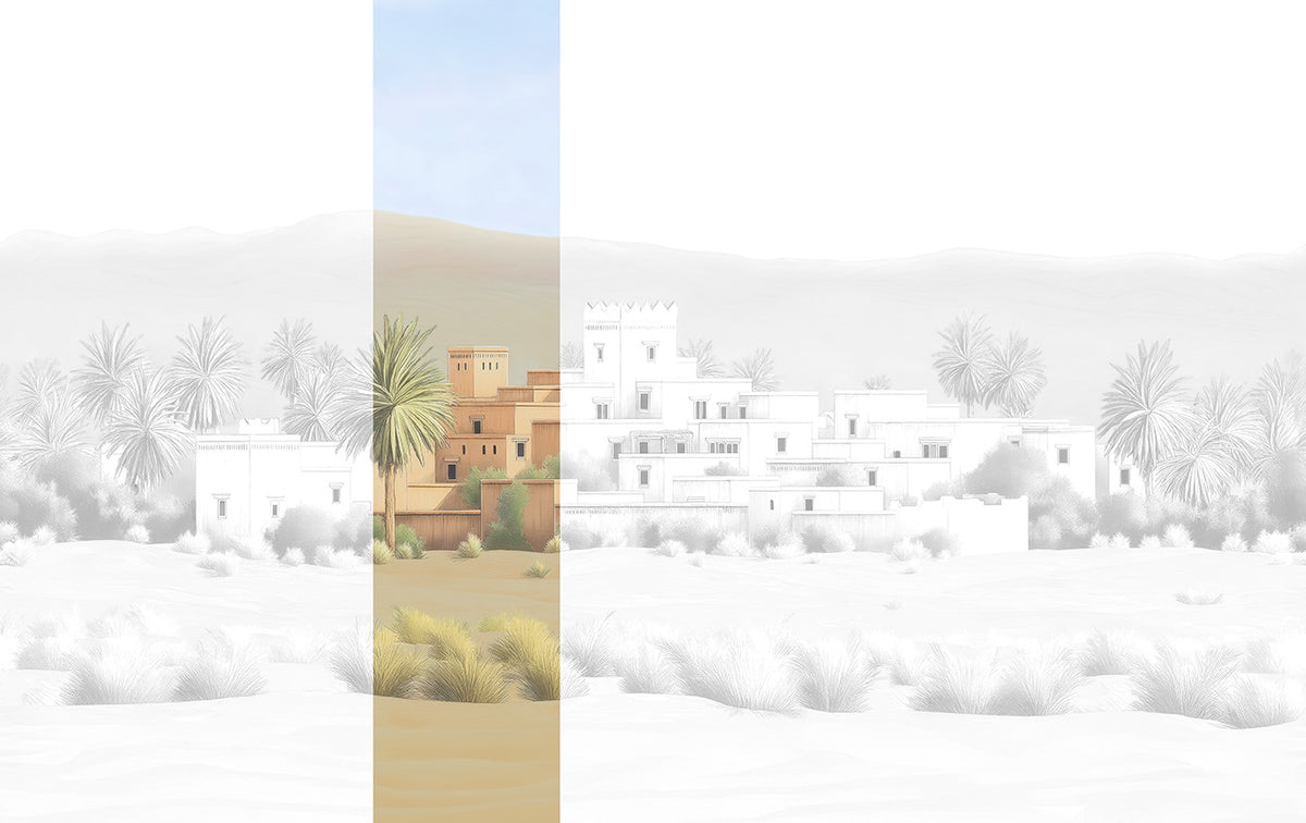 Panoramique Todra, coloris Naturel — lé 3