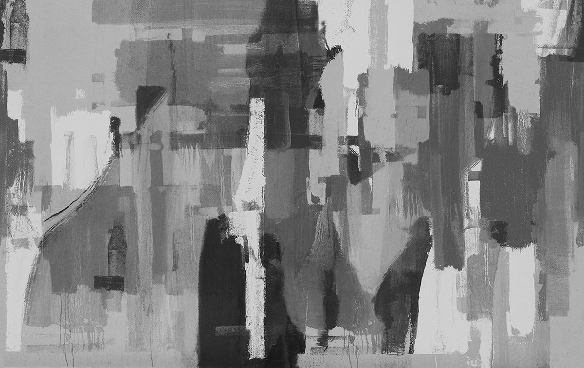 Panoramique Downtown, coloris Noir et blanc — décor complet