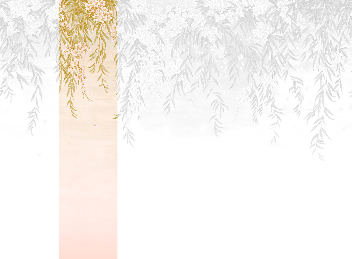 Panoramique Vence, coloris Rose — lé 2
