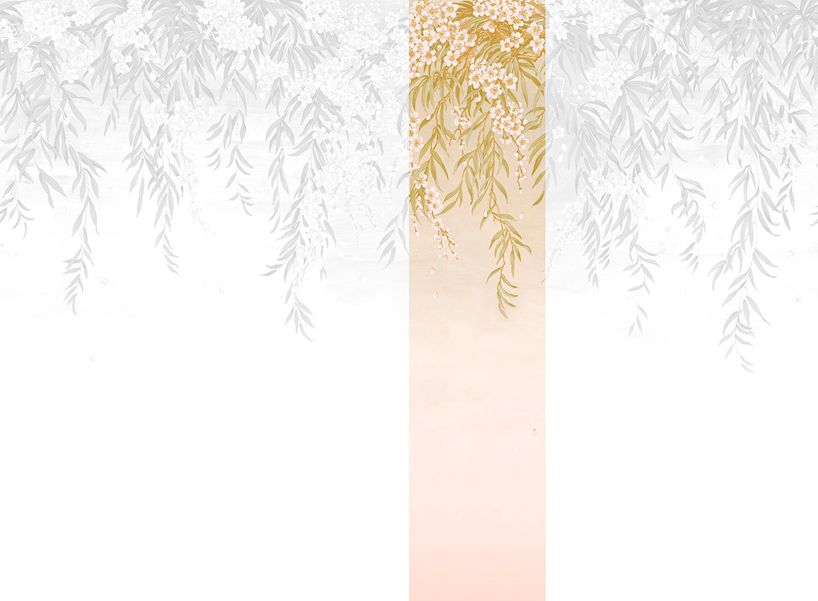 Panoramique Vence, coloris Rose — lé 4