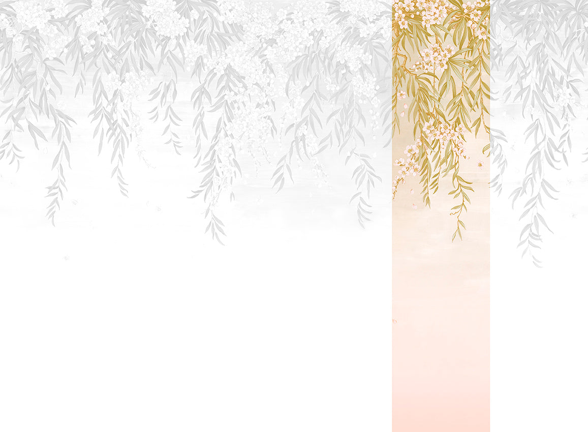 Panoramique Vence, coloris Rose — lé 5