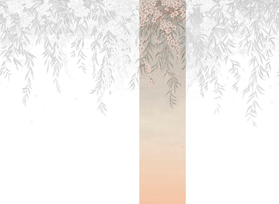 Panoramique Vence, coloris Sauge — lé 4