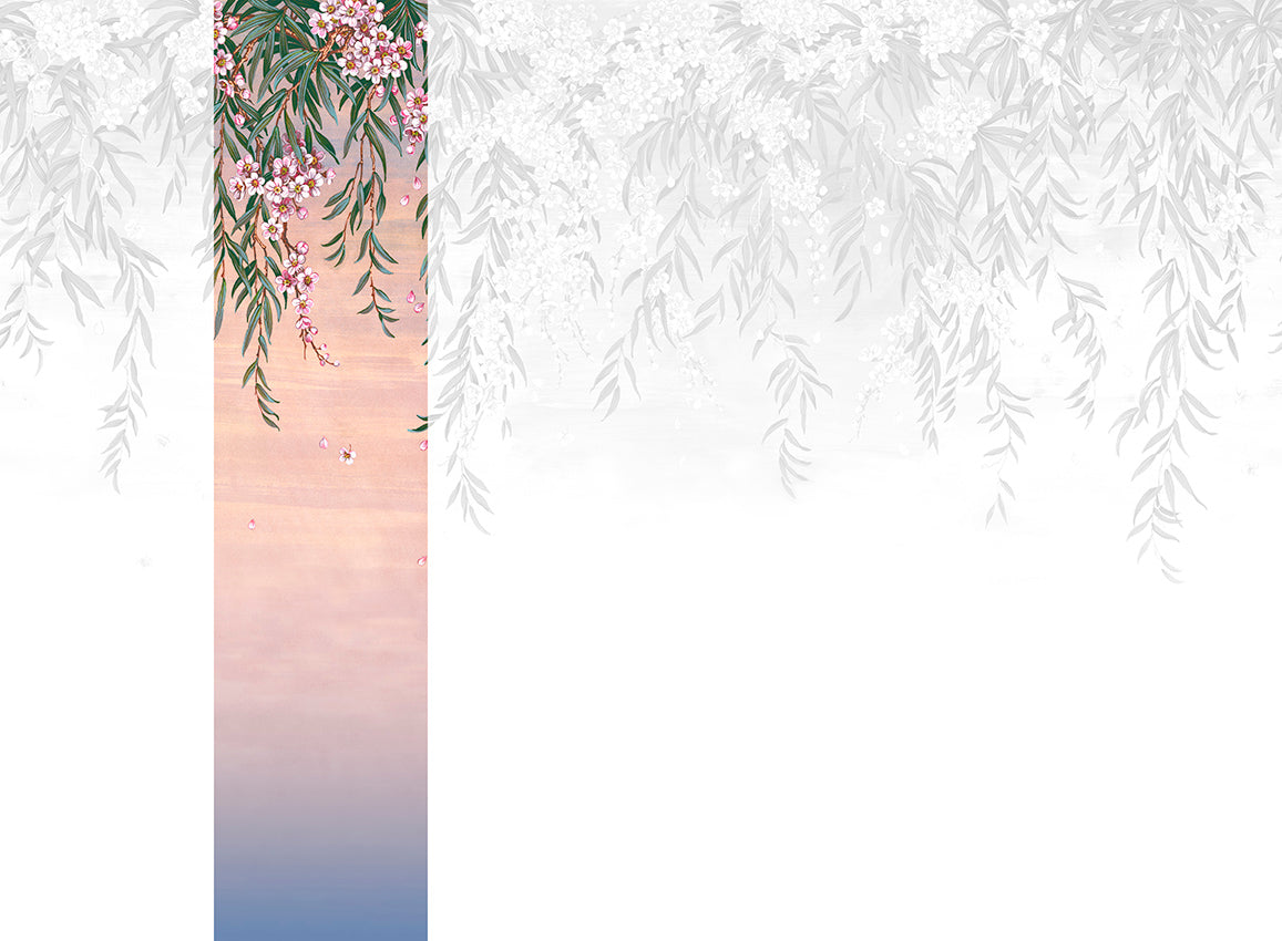 Panoramique Vence, coloris Violet — lé 2