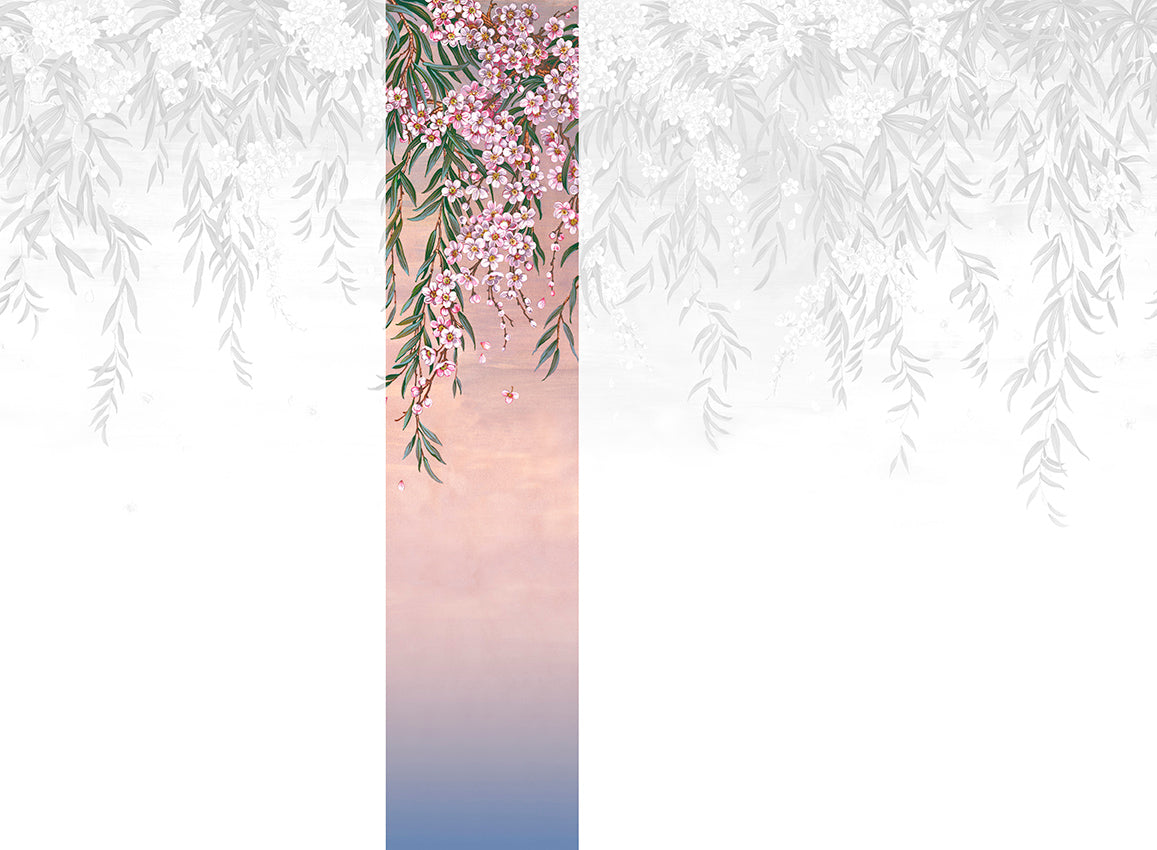 Panoramique Vence, coloris Violet — lé 3