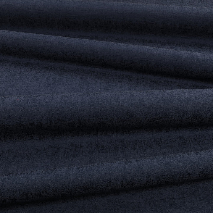 SORRENTO INDIGO|VILLANOVA |Double rideaux sur Mesure |BELLEVUE DECORATION — drapé