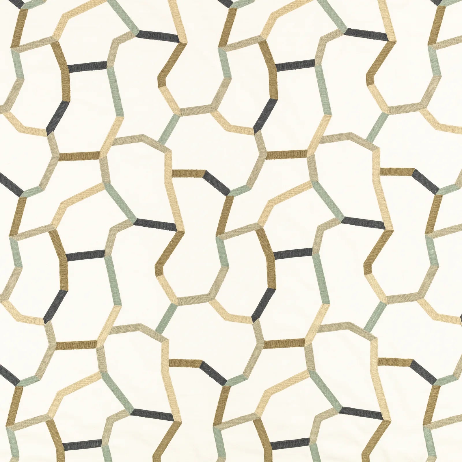 Tissu brodé Samir Mineral – Villa Nova - 