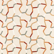 Tissu brodé Samir Sienna – Villa Nova — tissu à plat