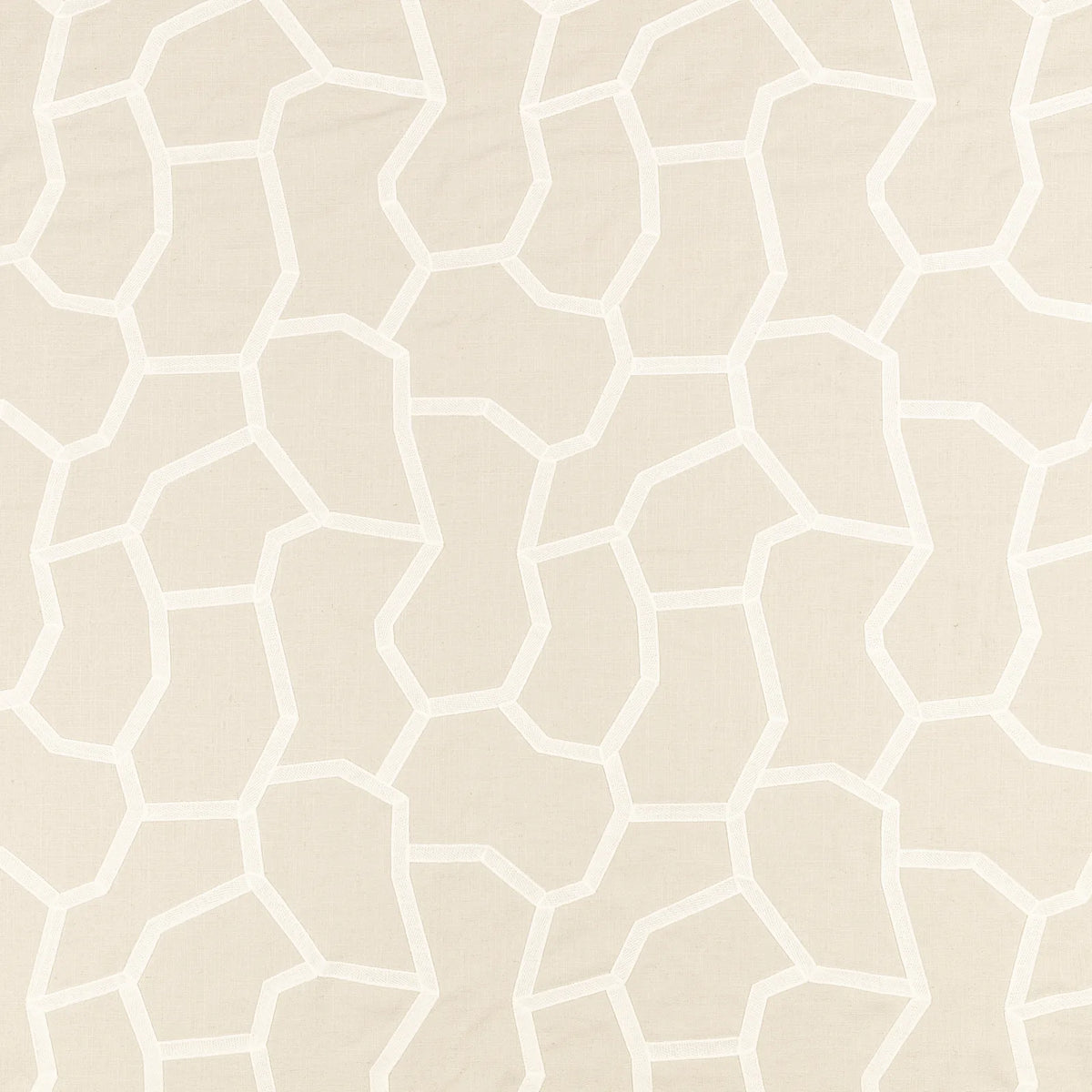 Tissu brodé Samir Birch – Villa Nova — tissu à plat