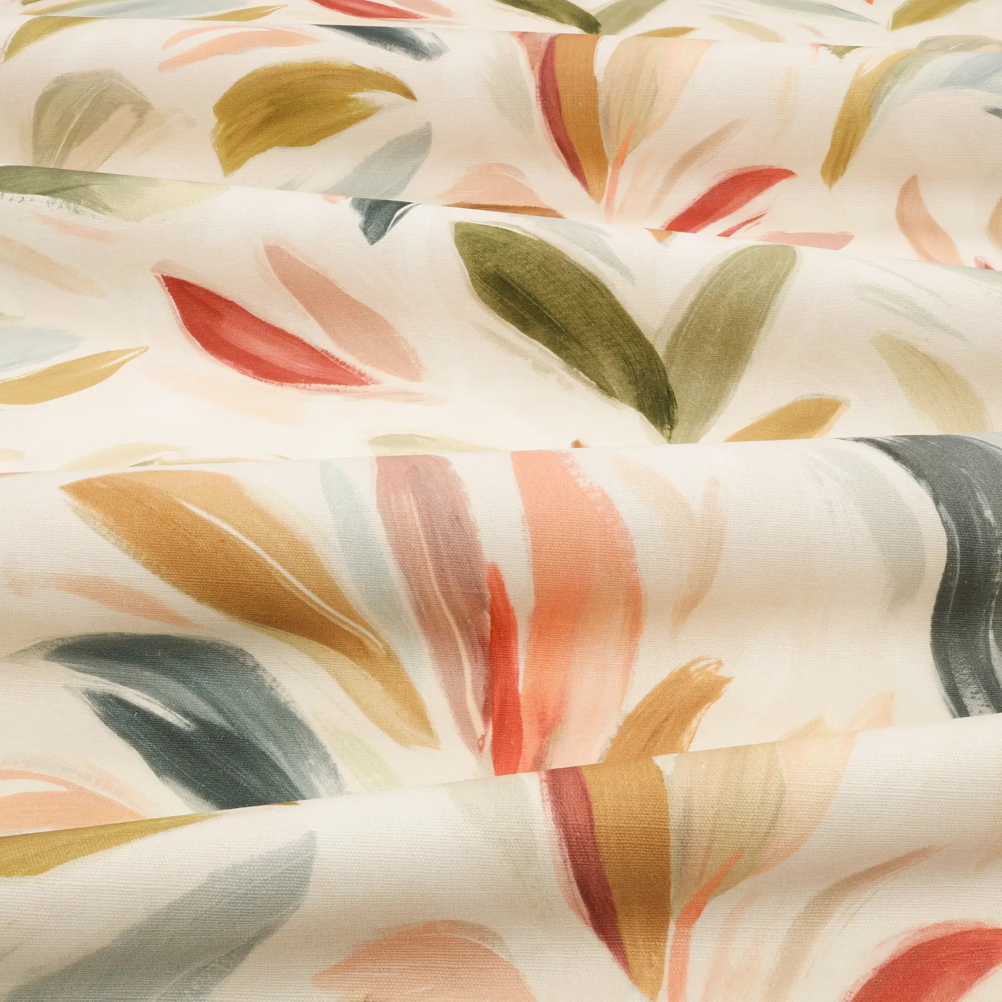 Zaria Plume – Tissu imprimé botanique en lin et coton – Villa Nova|Bellevue Décoration