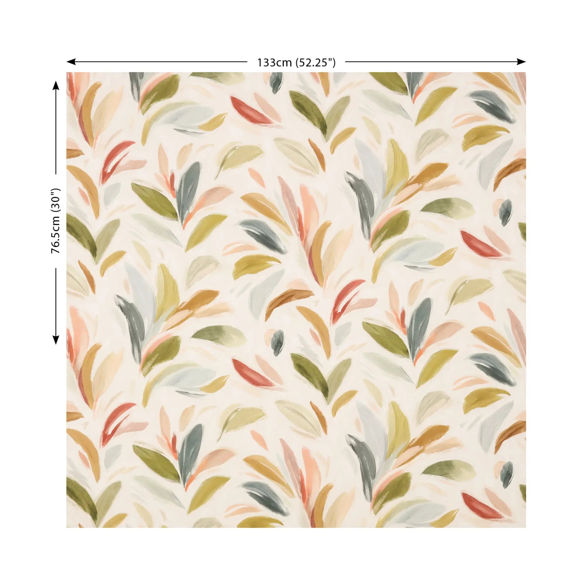 Zaria Plume – Tissu imprimé botanique en lin et coton – Villa Nova|Bellevue Décoration