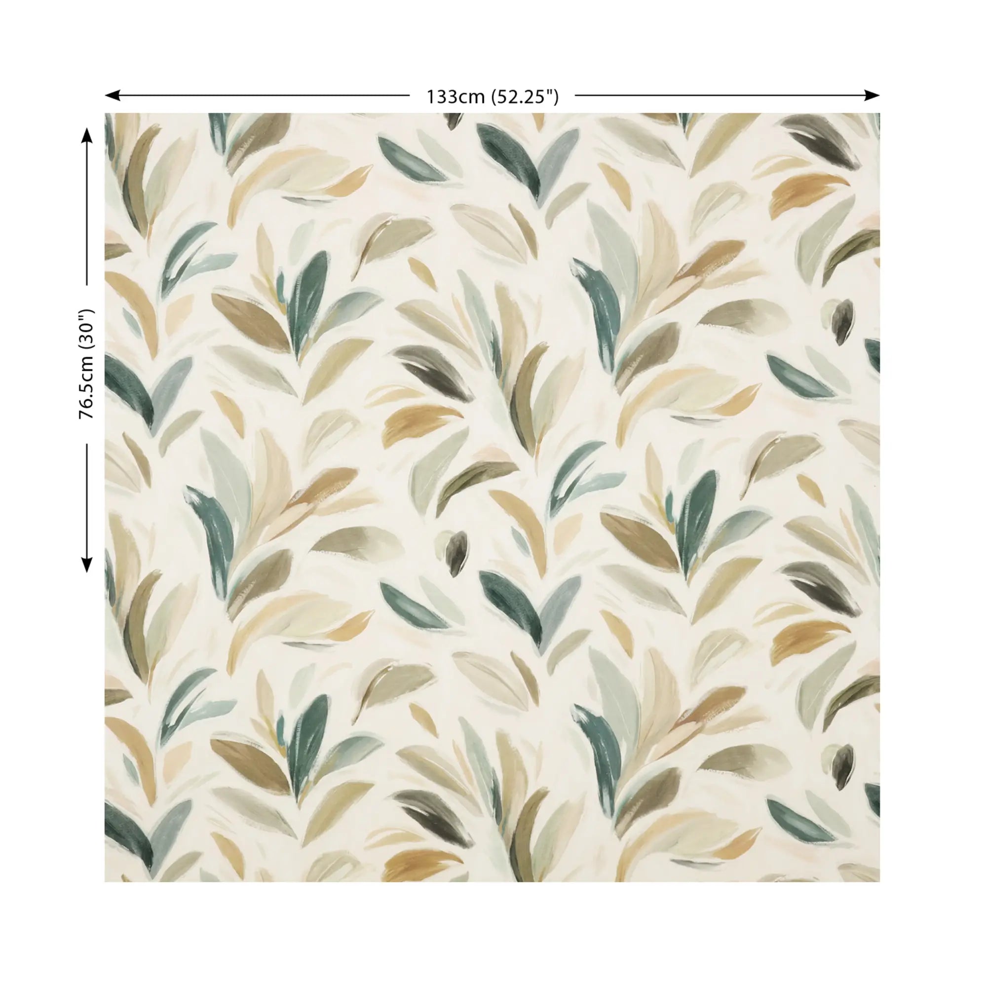 Zaria Mineral – Tissu imprimé botanique en lin et coton – Villa Nova|Bellevue Décoration