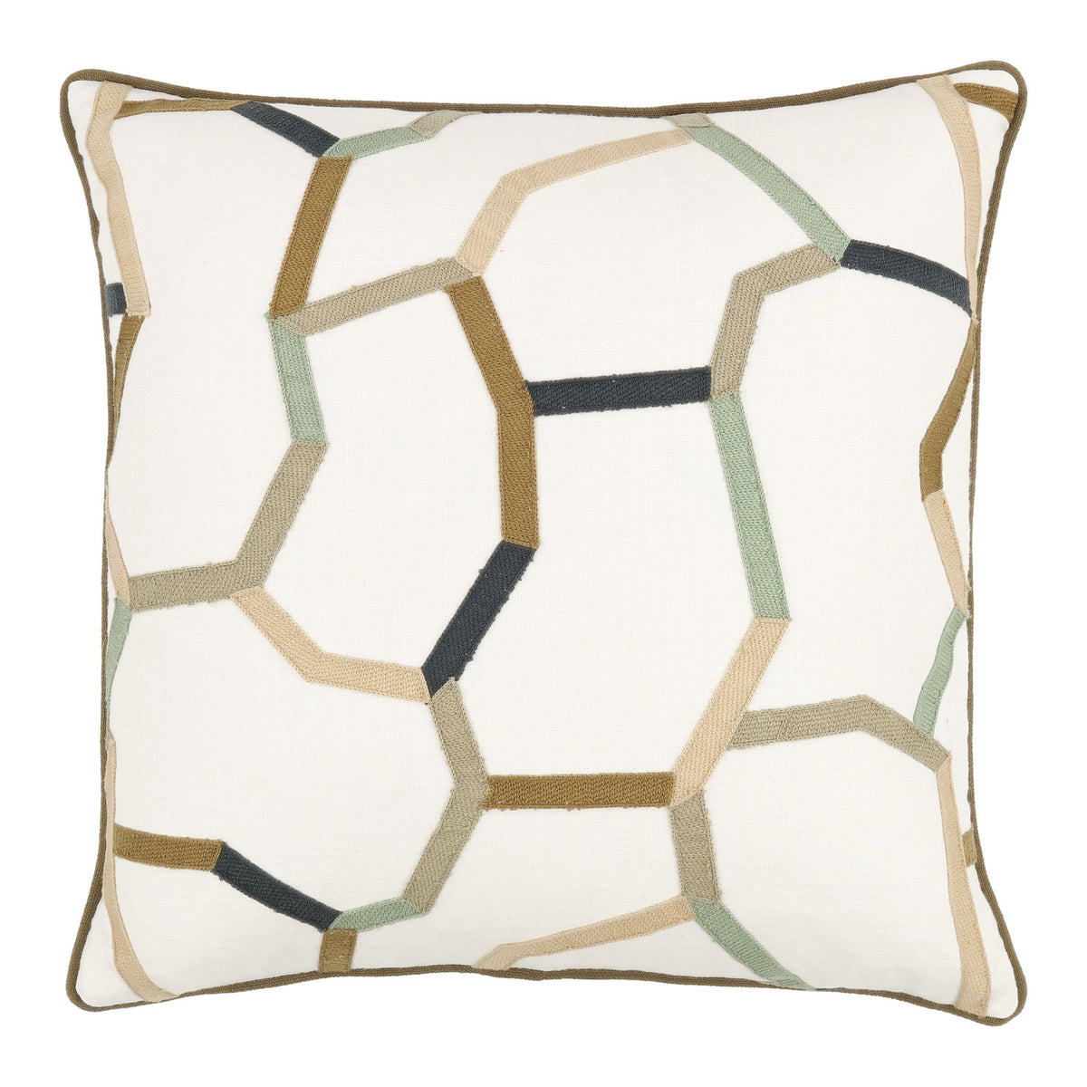 Coussin Samir 50 × 50 cm — coloris Mineral