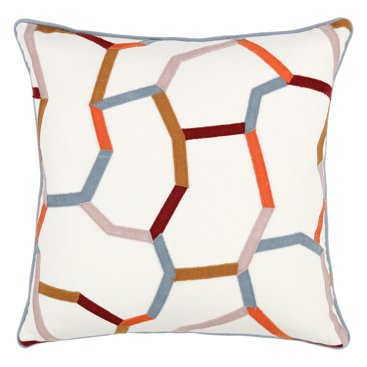 Coussin Samir 50 × 50 cm — coloris Plume