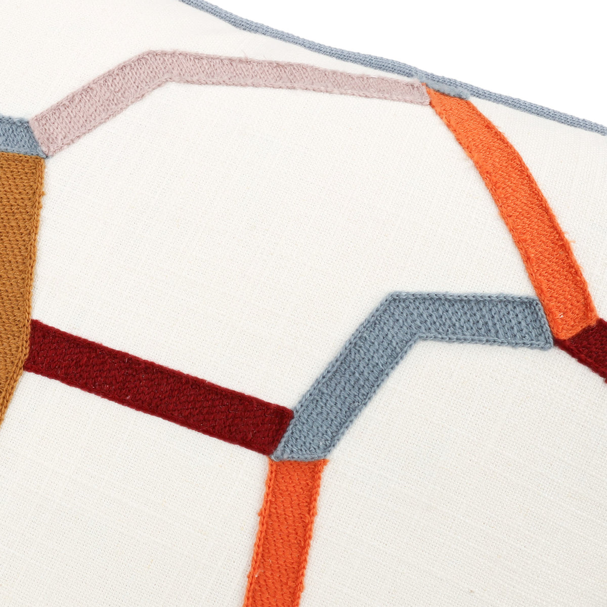 Coussin Samir 50 × 50 cm — coloris Plume