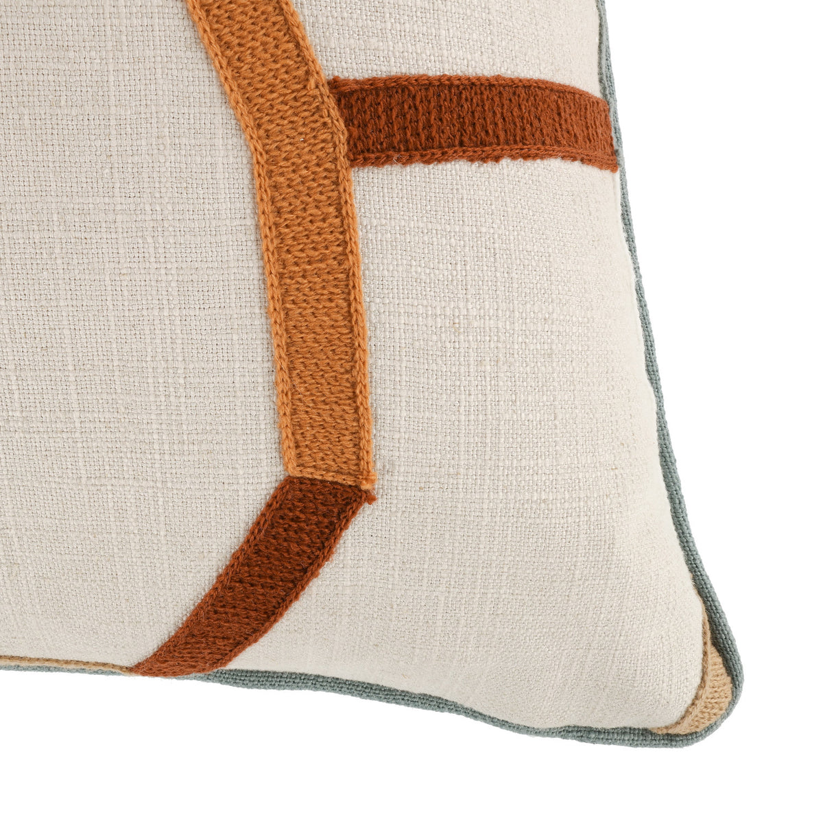 Coussin Samir 50 × 50 cm — coloris Sienna