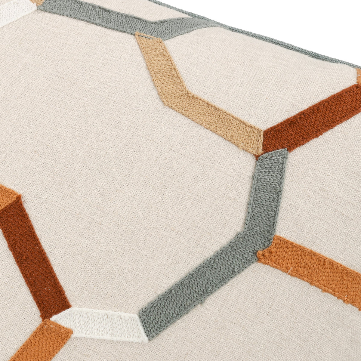 Coussin Samir 50 × 50 cm — coloris Sienna