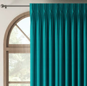 Double Rideaux sur mesure |BELDOUR  133 TURQUOISE| Bellevue Décoration - Bellevue Decoration