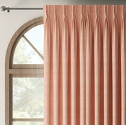 Double Rideaux sur mesure |BELDOUR 302 Pale Coral| Bellevue Décoration - Bellevue Decoration