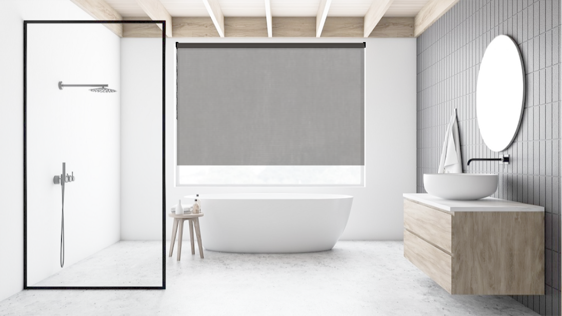 Stores Enrouleurs Transparent | Deep Brown | Bellevue Décoration - Bellevue Decoration