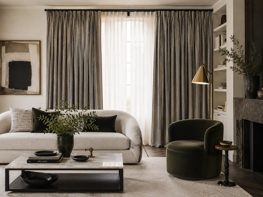 Made-to-measure curtains by Bellevue Décoration