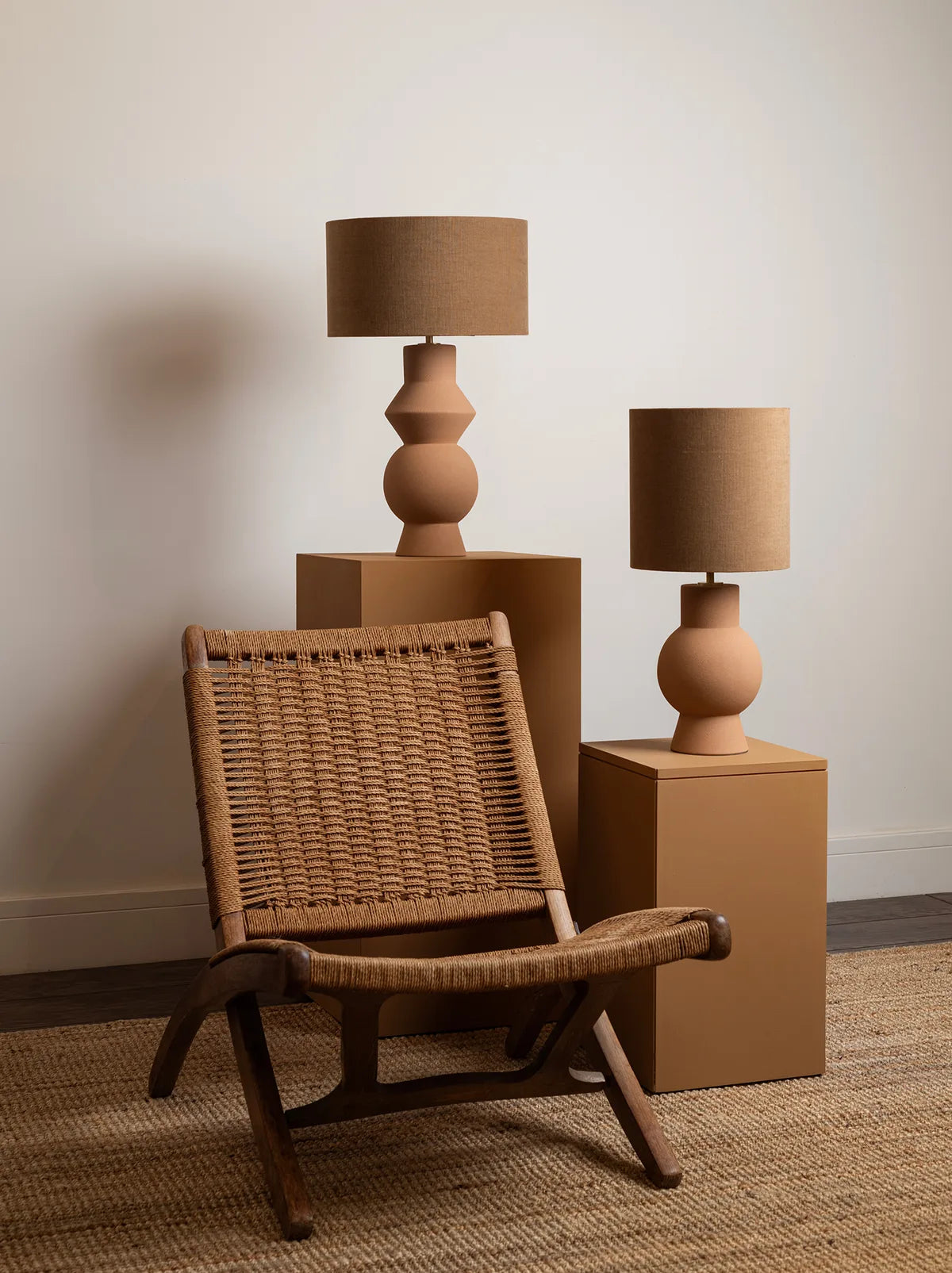 LAMPES DE TABLE ASTER LIGHT-TERRACOTTA - Bellevue Decoration