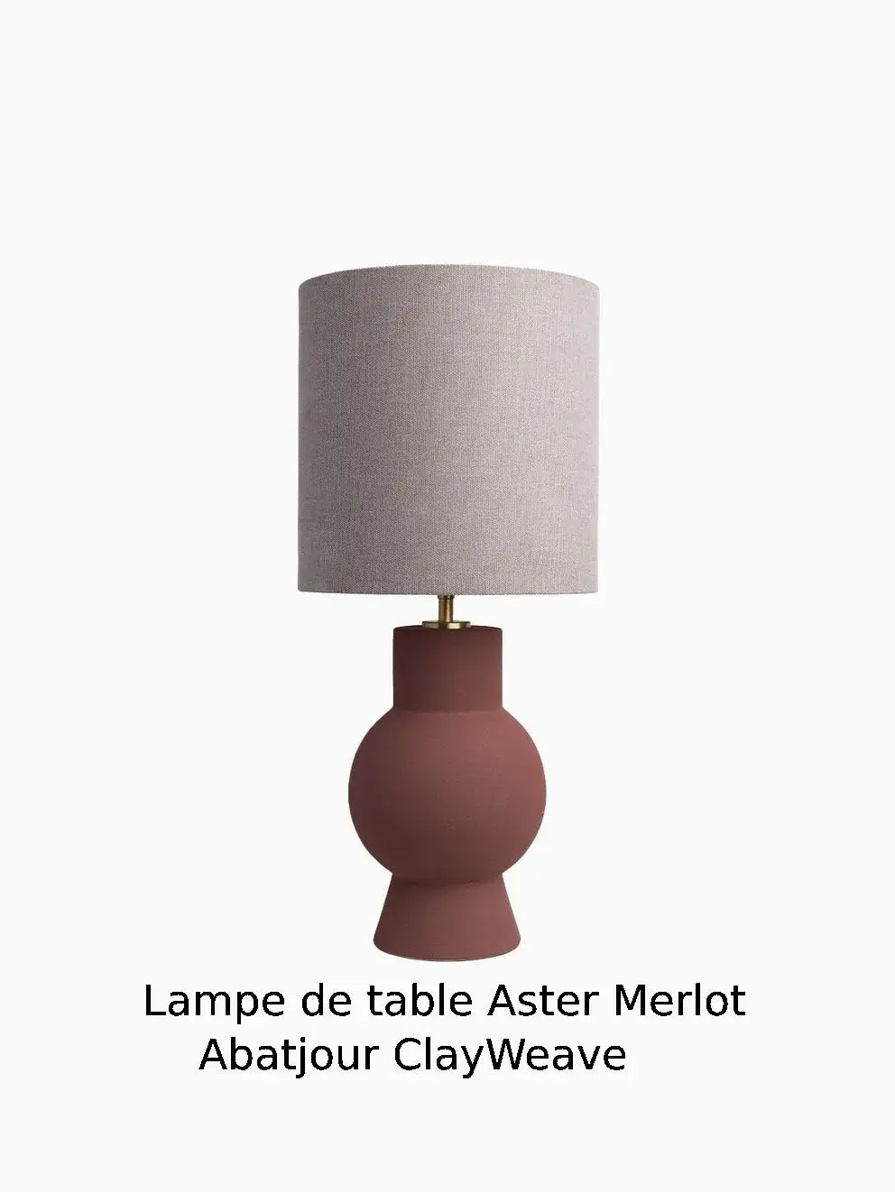 LAMPES DE TABLE ASTER MERLOT - Bellevue Decoration