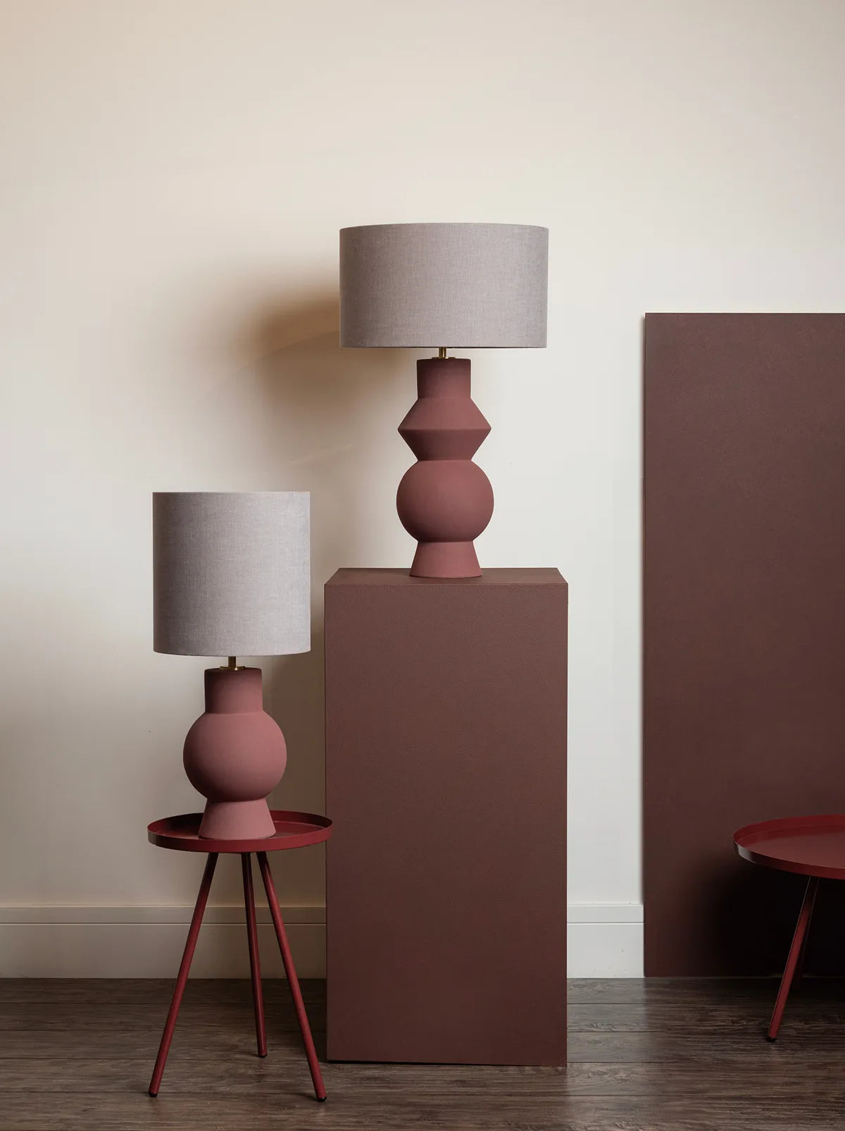 LAMPES DE TABLE ASTER MERLOT - Bellevue Decoration