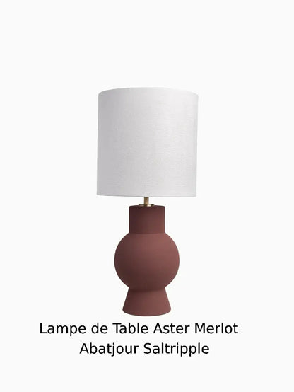 LAMPES DE TABLE ASTER MERLOT