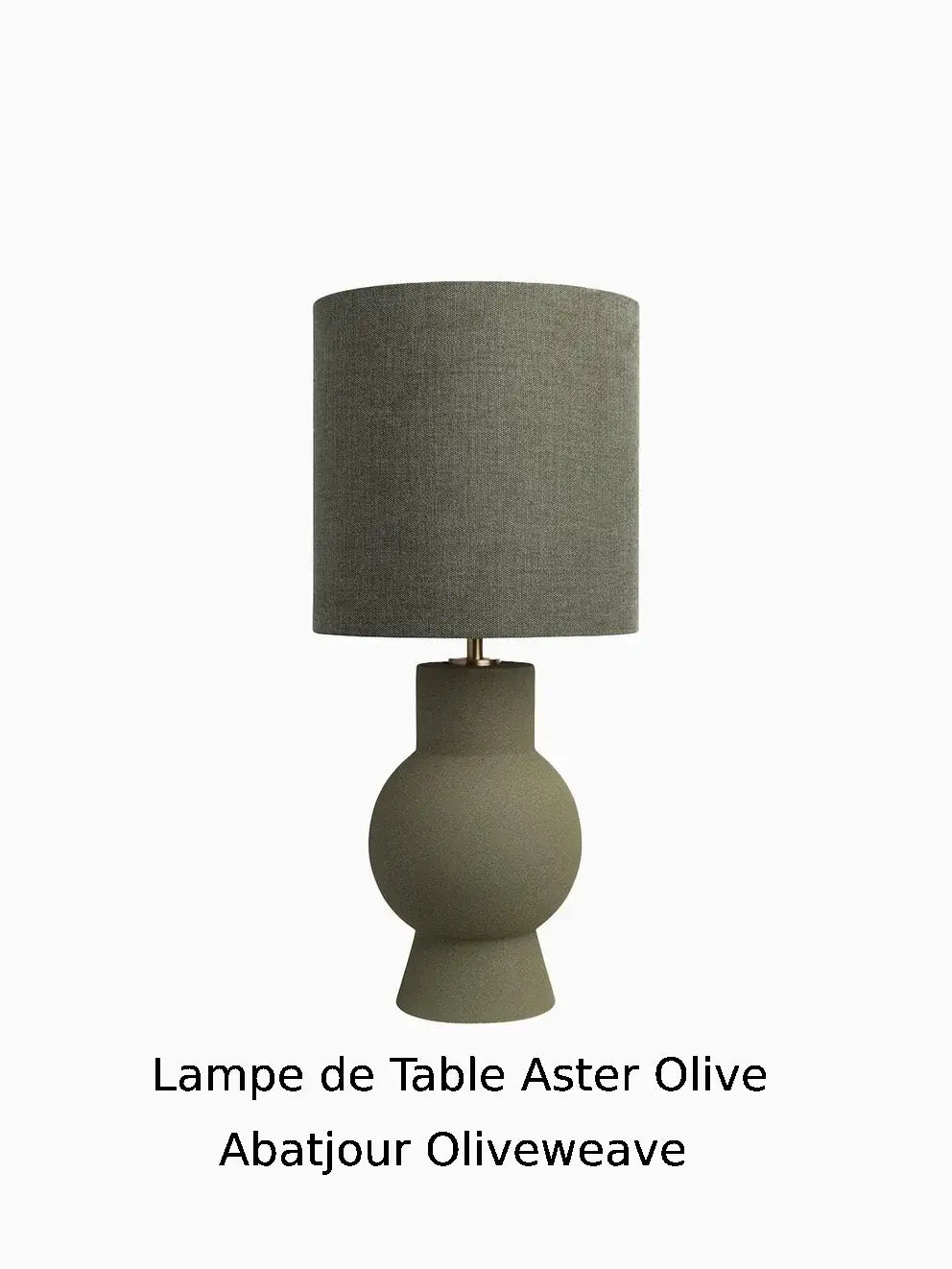 LAMPES DE TABLE ASTER OLIVE - Bellevue Decoration