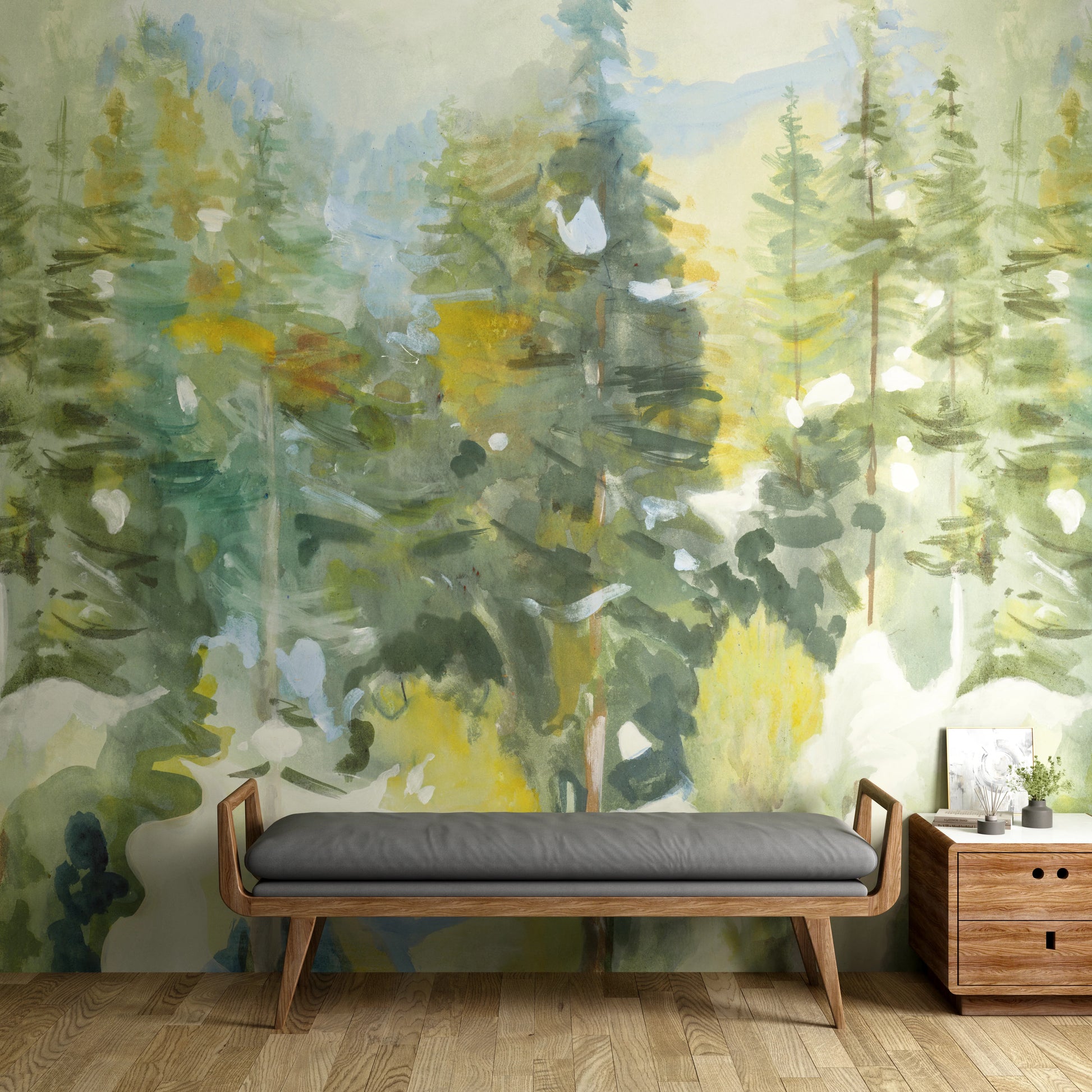 Papier peint panoramique La Forêt de Sénart | Bellevue Décoration - Bellevue Decoration