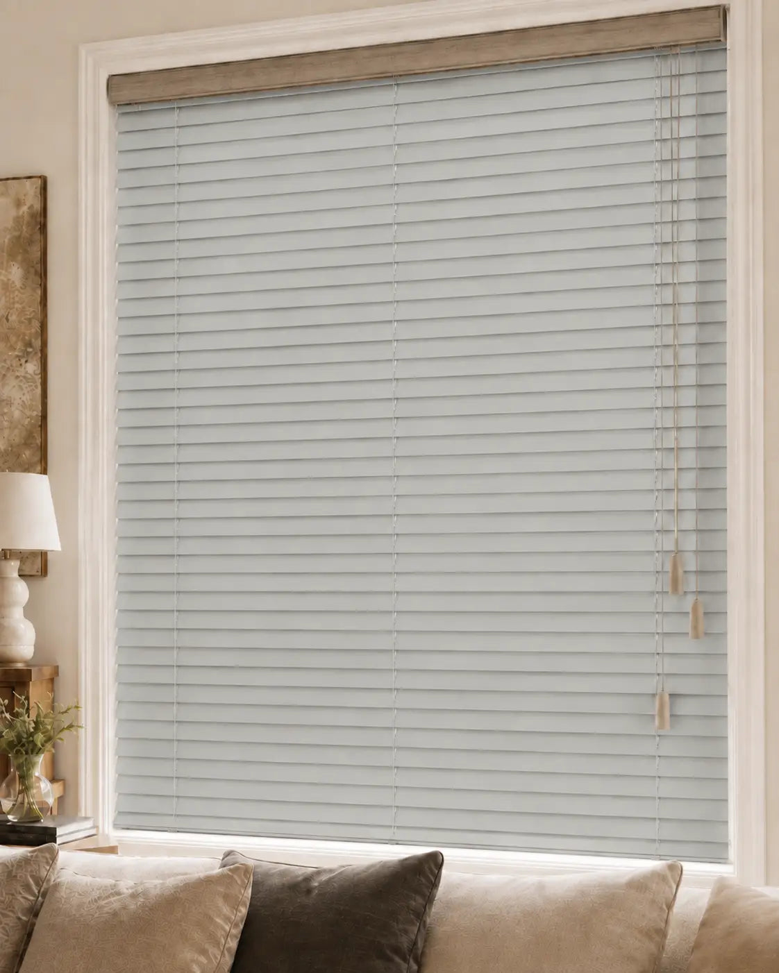 STORES JALOUSIE LAMELLE ALUMINIUM  MILD GREY 25 MM